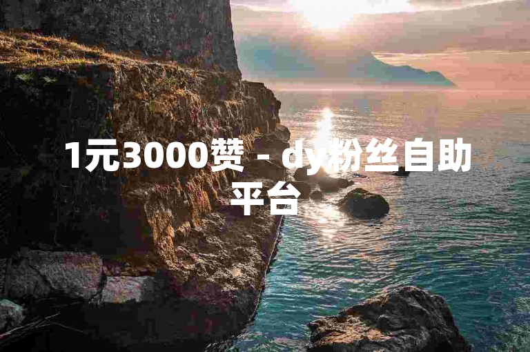 1元3000赞 - dy粉丝自助平台