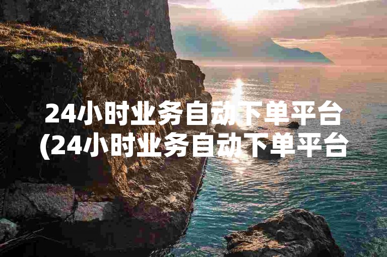 24小时业务自动下单平台(24小时业务自动下单平台快手)
