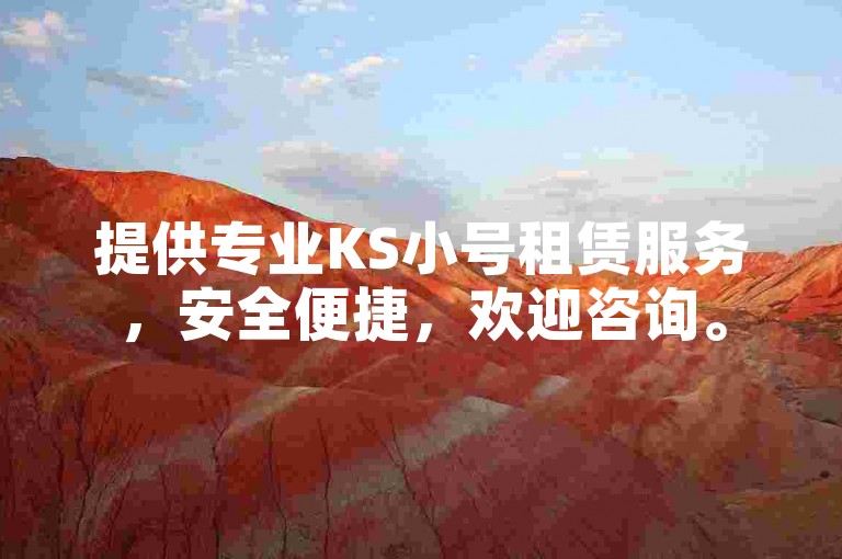 提供专业KS小号租赁服务，安全便捷，欢迎咨询。