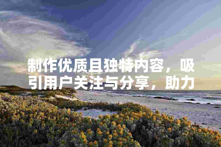 制作优质且独特内容，吸引用户关注与分享，助力快手涨粉。