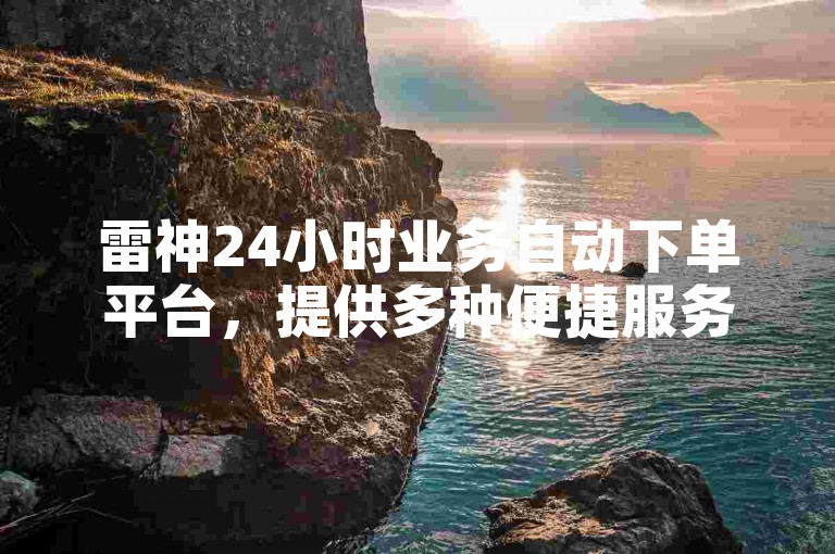 雷神24小时业务自动下单平台，提供多种便捷服务。