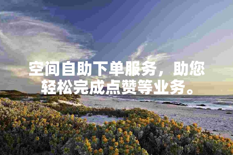 空间自助下单服务，助您轻松完成点赞等业务。