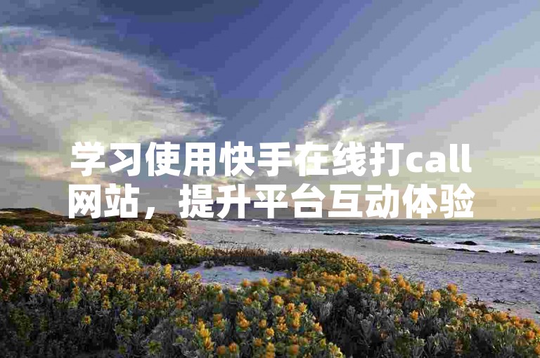 学习使用快手在线打call网站，提升平台互动体验。