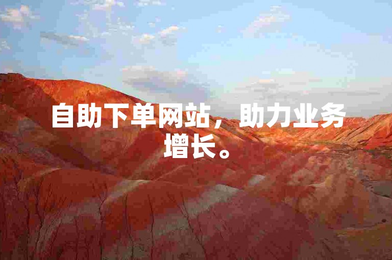自助下单网站，助力业务增长。