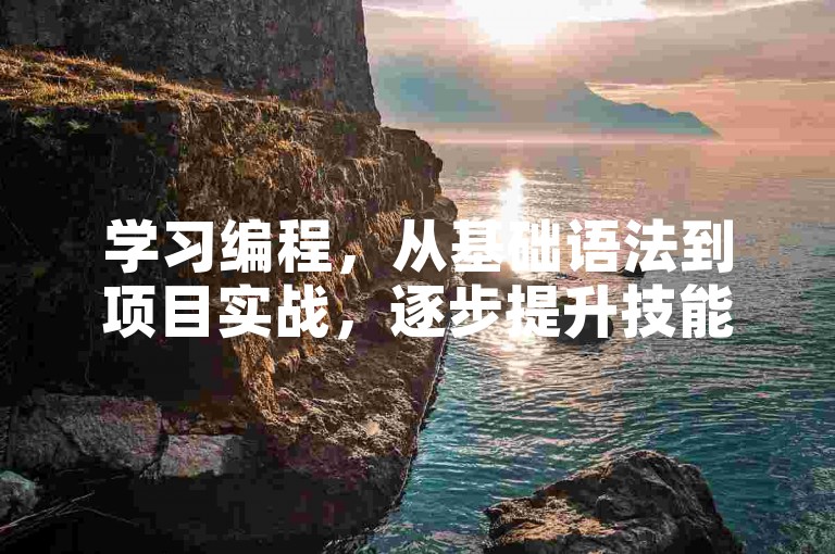 学习编程，从基础语法到项目实战，逐步提升技能。