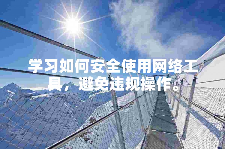 学习如何安全使用网络工具，避免违规操作。