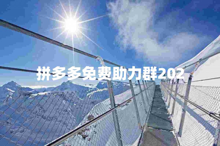 拼多多免费助力群2025，助你轻松获取优惠，快来加入吧！