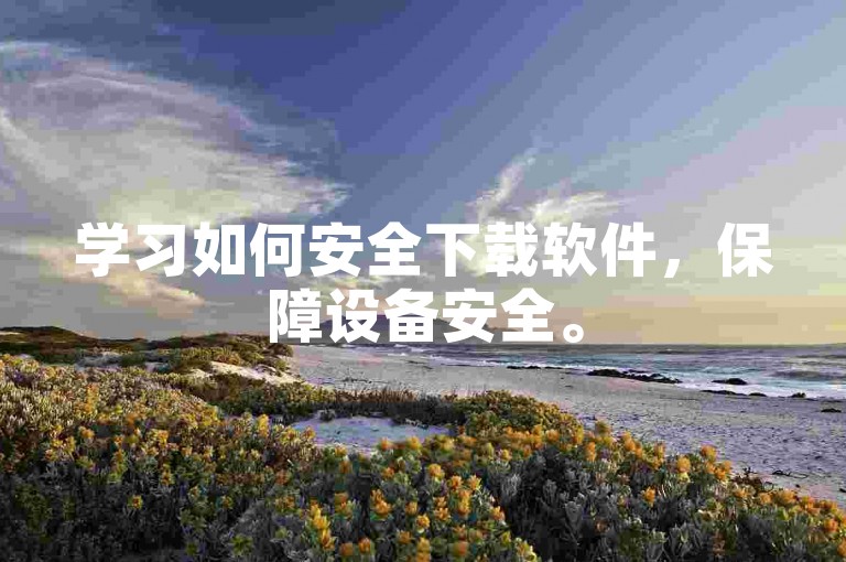 学习如何安全下载软件，保障设备安全。