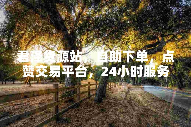 君泽货源站，自助下单，点赞交易平台，24小时服务。