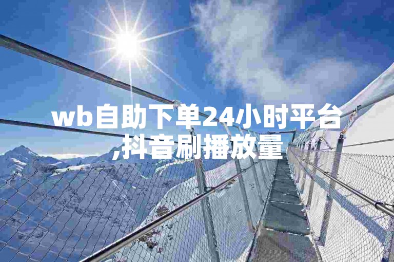 wb自助下单24小时平台,抖音刷播放量