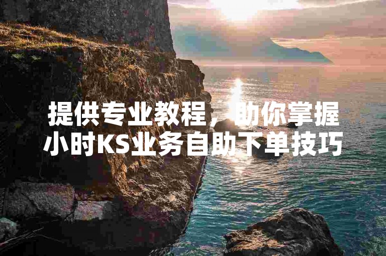 提供专业教程，助你掌握小时KS业务自助下单技巧。
