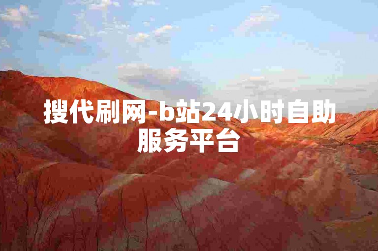 搜代刷网-b站24小时自助服务平台